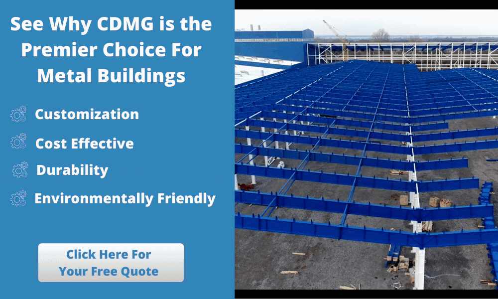 CDMG Metal Buildings can help you with your metal building addition